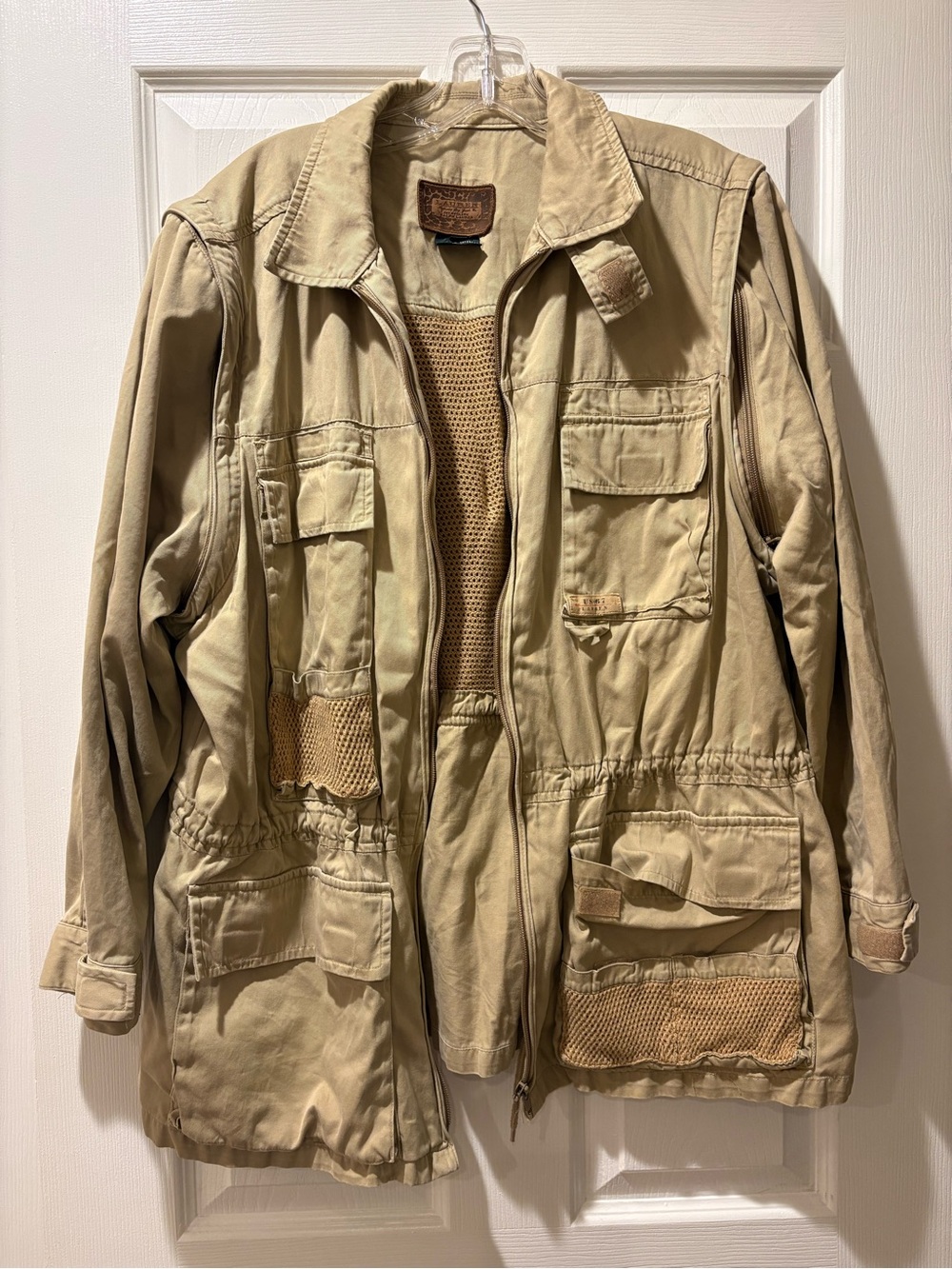 Ralph Lauren Khaki Military Field Jacket with Utility Pockets
